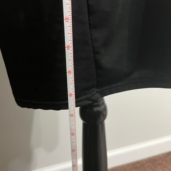 Red and Black Asymmetrical Gown with Flutter Sleeves - Picture 3 of 6